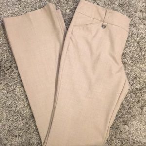 New York & Company Tan Straight leg dress pants